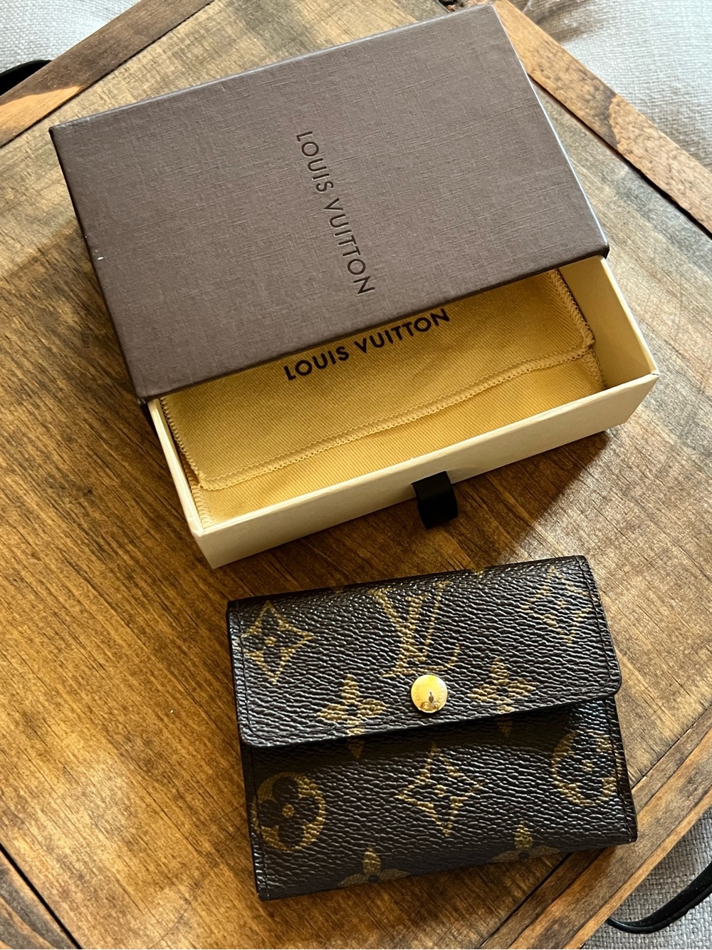 Louis Vuitton Monogram compact snap wallet, made in France. With the box - Picture 5 of 16